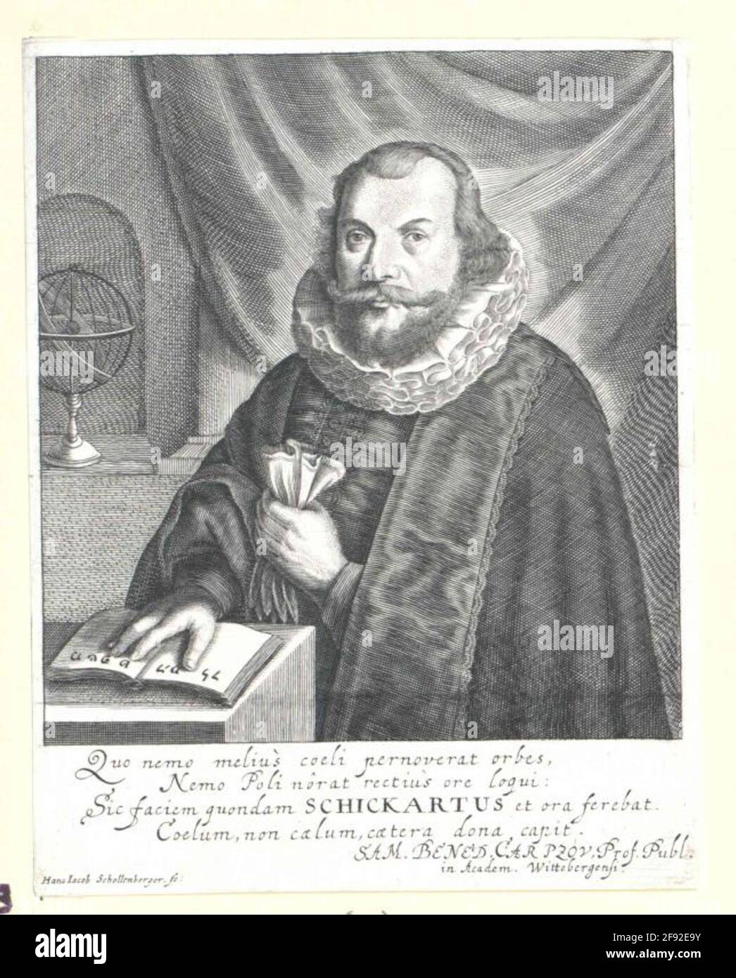 Schickard, Wilhelm Stecher: Schollenberger, Johann Jakobverlag: Lanckisch, Friedrich II. (Erben) Stockfoto