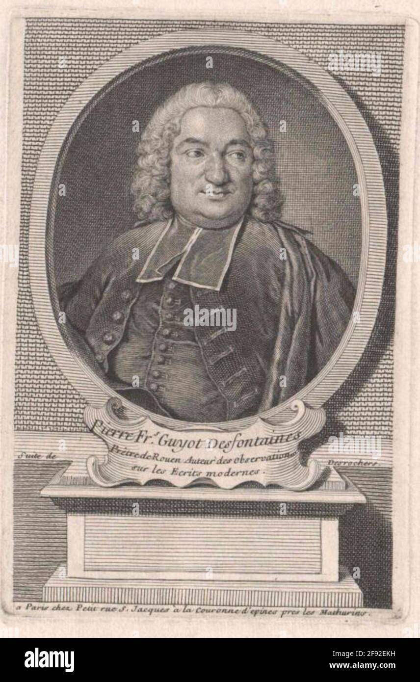 Desfontaines, Pierre Francois . Stockfoto