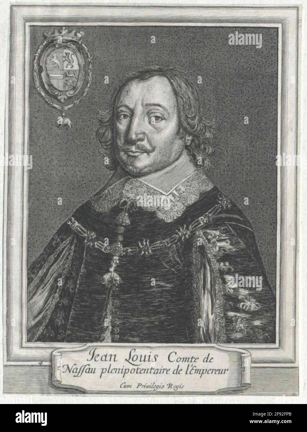 Johann Ludwig, Prinz von Nassau-Hadamar. Stockfoto