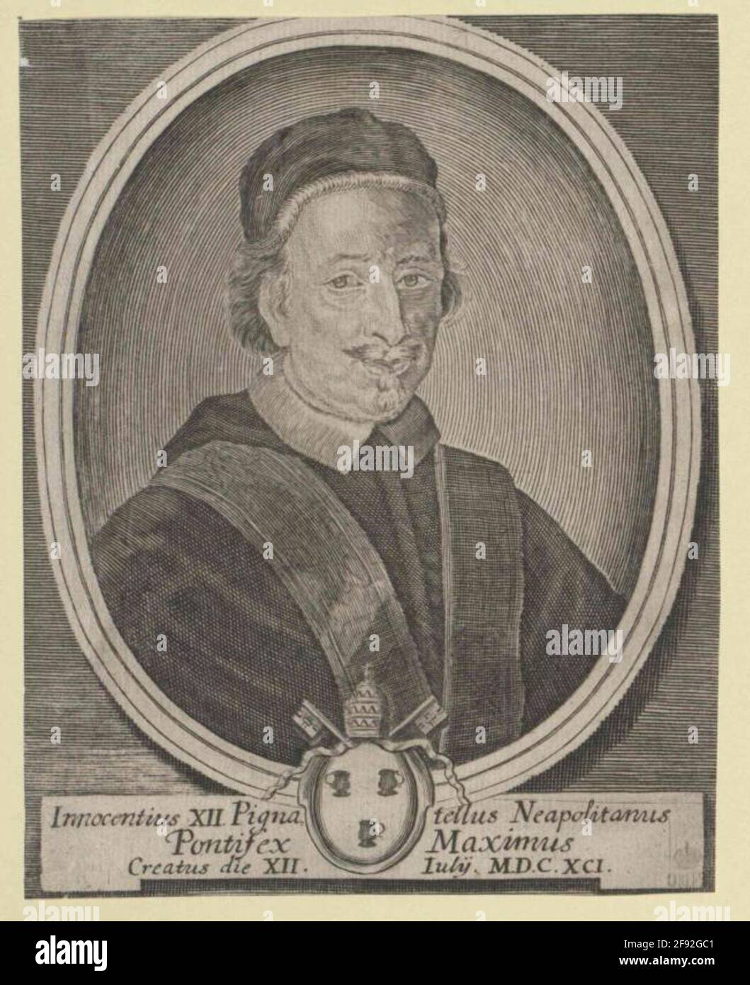 Innozenz XII., Papst. Stockfoto