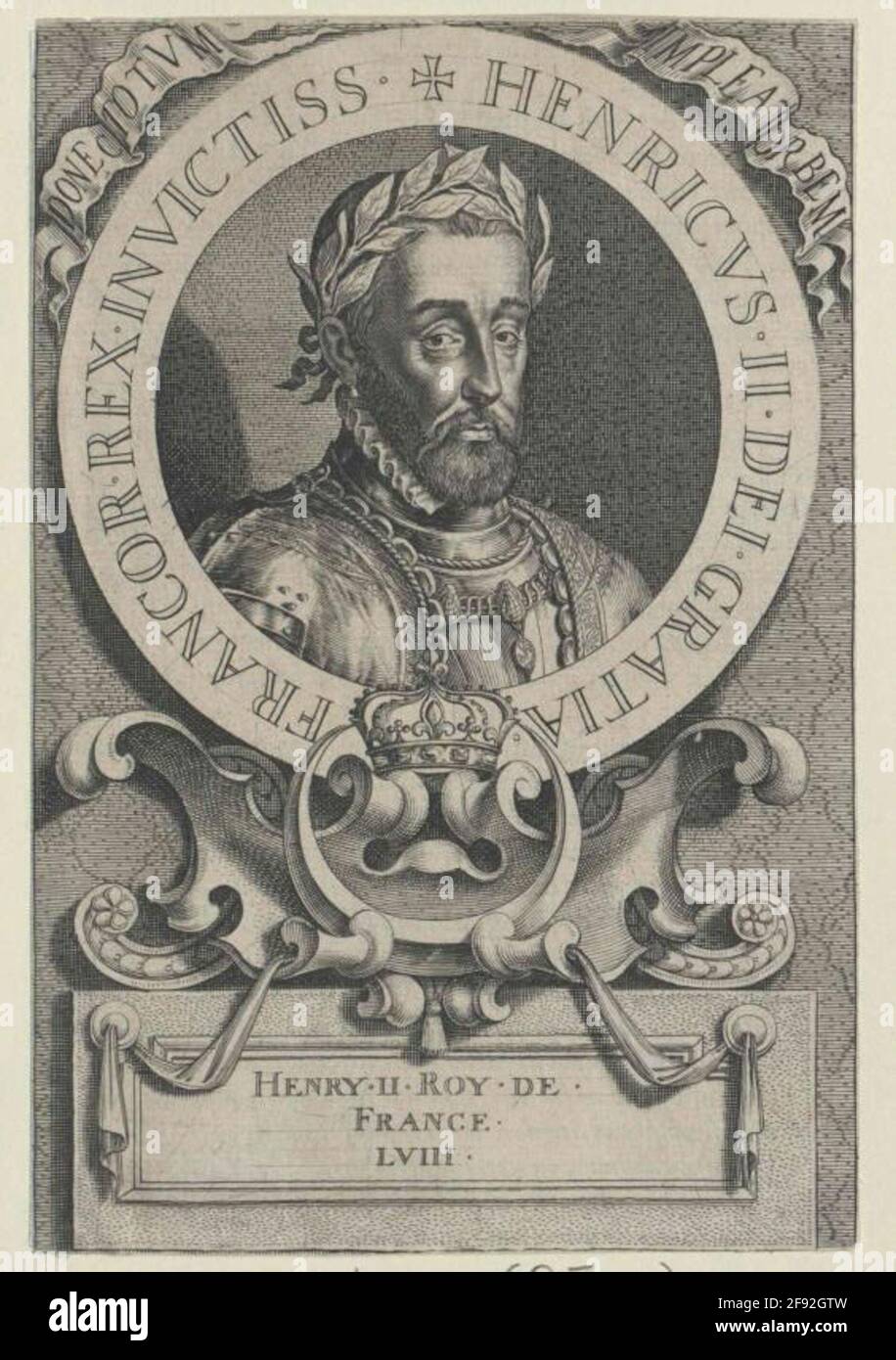Heinrich II., König von Frankreich. Stockfoto