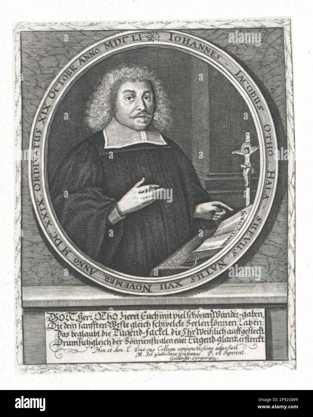 Otto, Johann Jakob Maler: Creutzfelder, Joachim Georgstecher: Schurtz, Cornelius Nicolaus Stockfoto