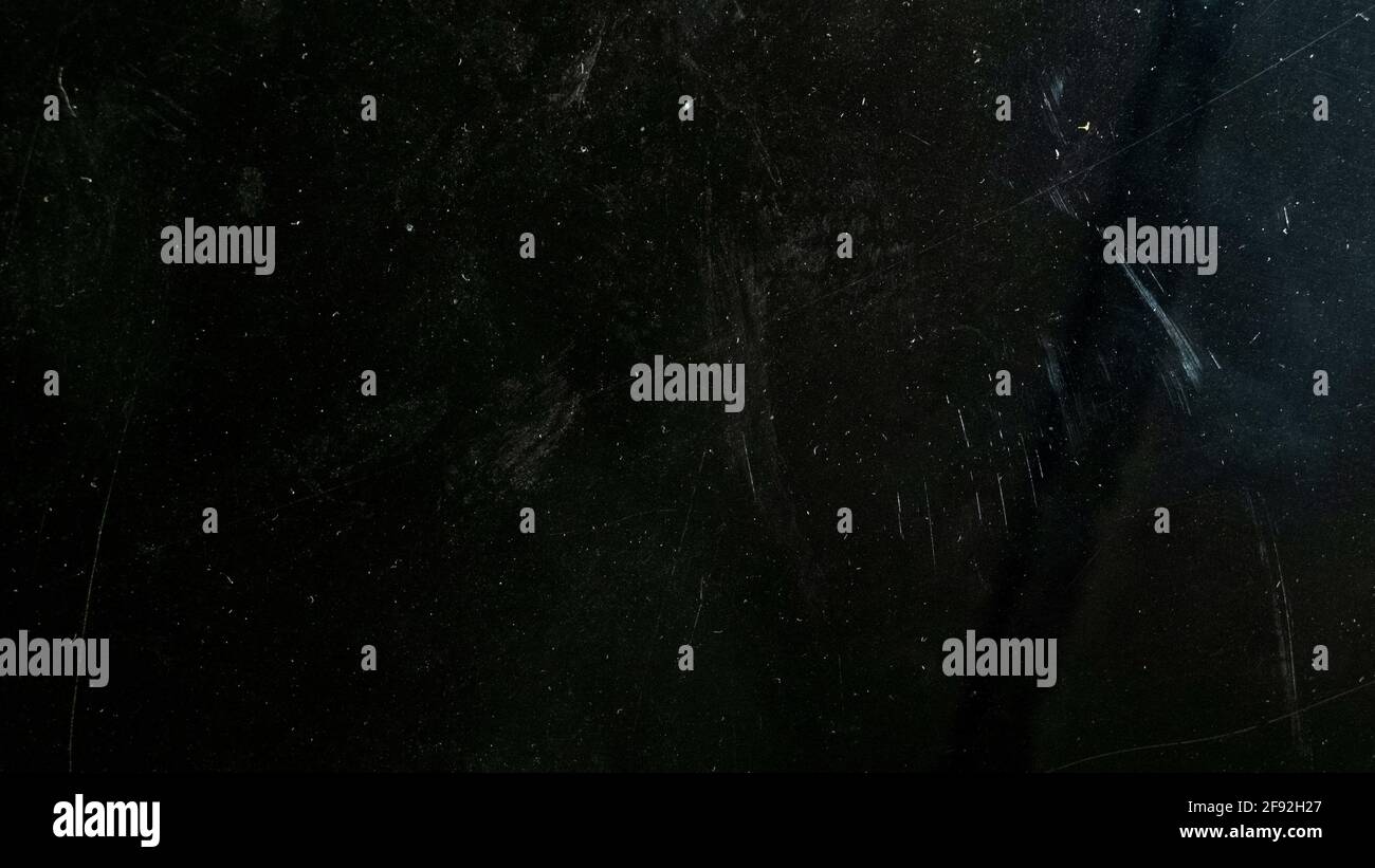 Textur der alten Kamera auf schwarzem Hintergrund Stockfoto