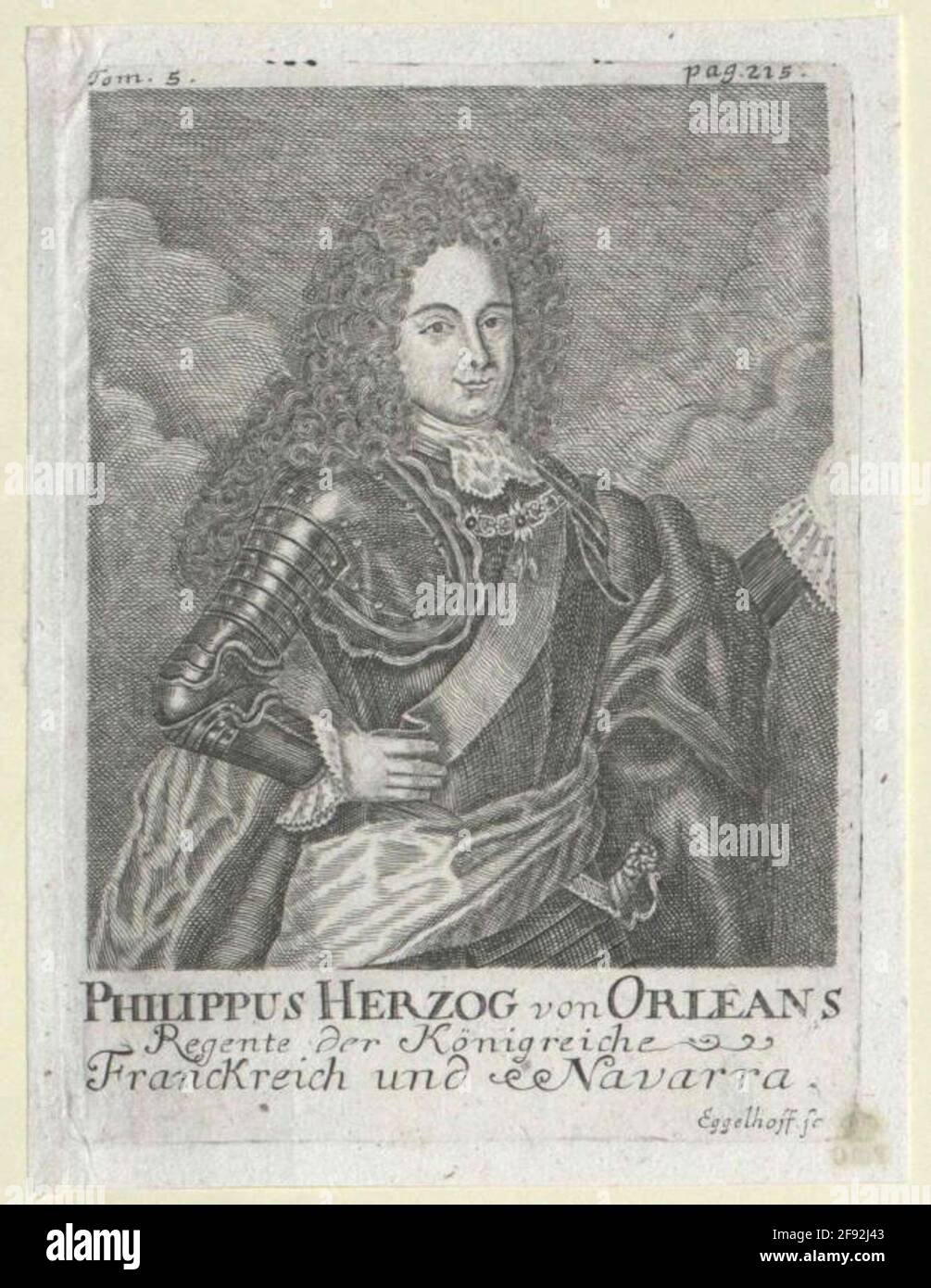 Philipp II., Herzog von Frankreich Orléans. Stockfoto