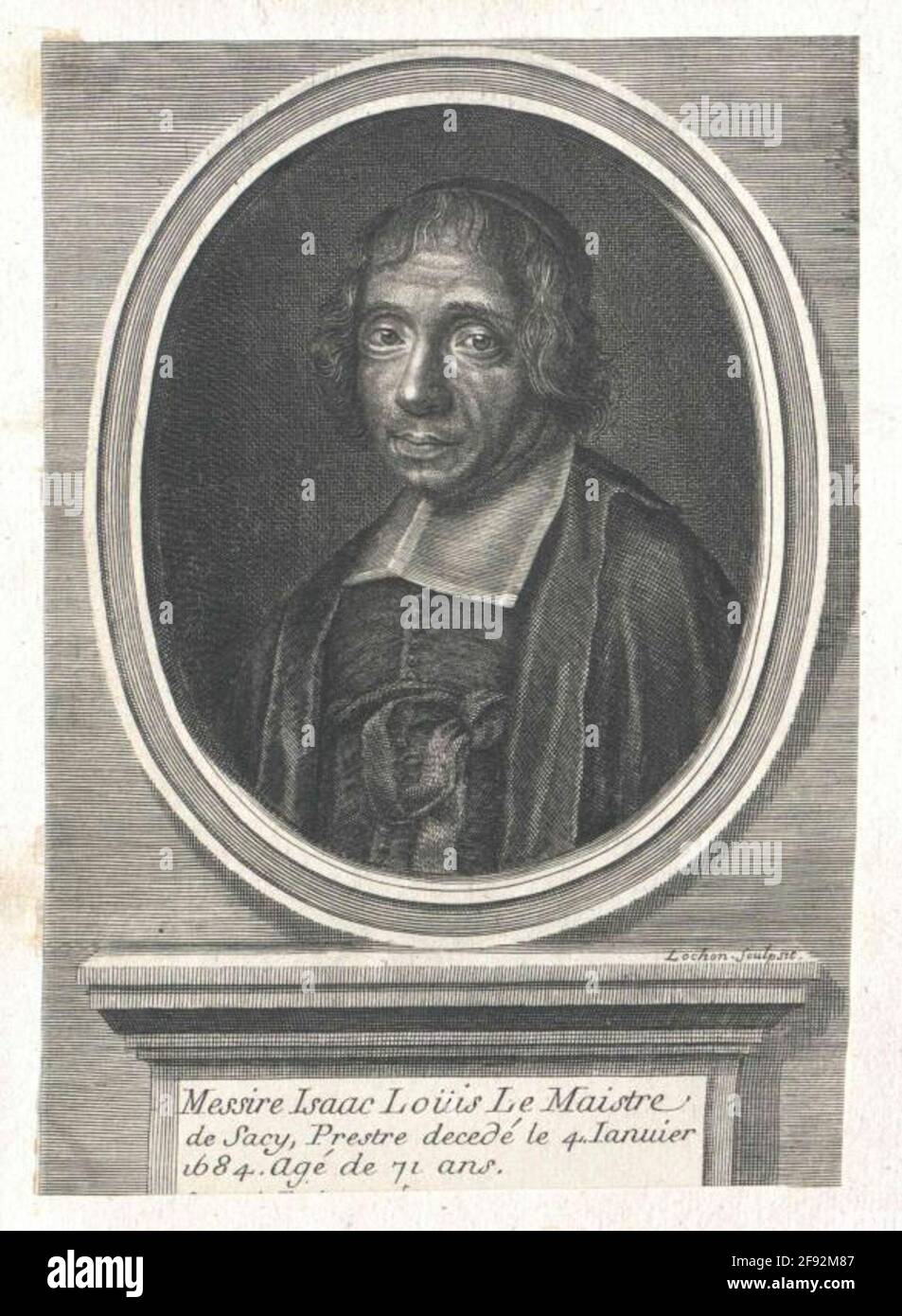 Saci Lemaistre, Isaac Louis. Stockfoto