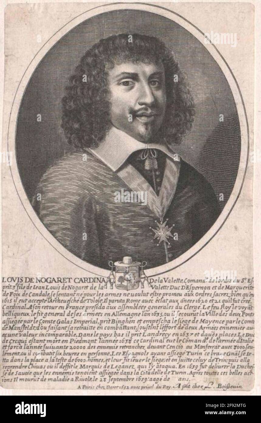 Nogaret de la Valette, Louis de. Stockfoto
