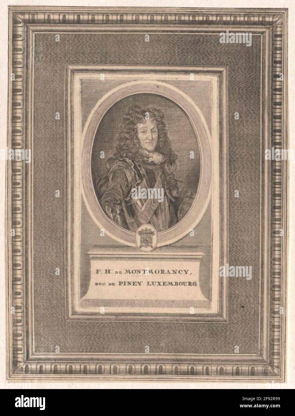 Luxemburg, François Henri de Montmorency-Bouteville Duc von 1686/1750 Stockfoto