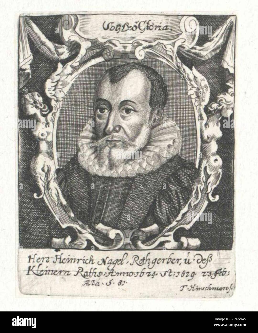 Nagel, Heinrich. Stockfoto