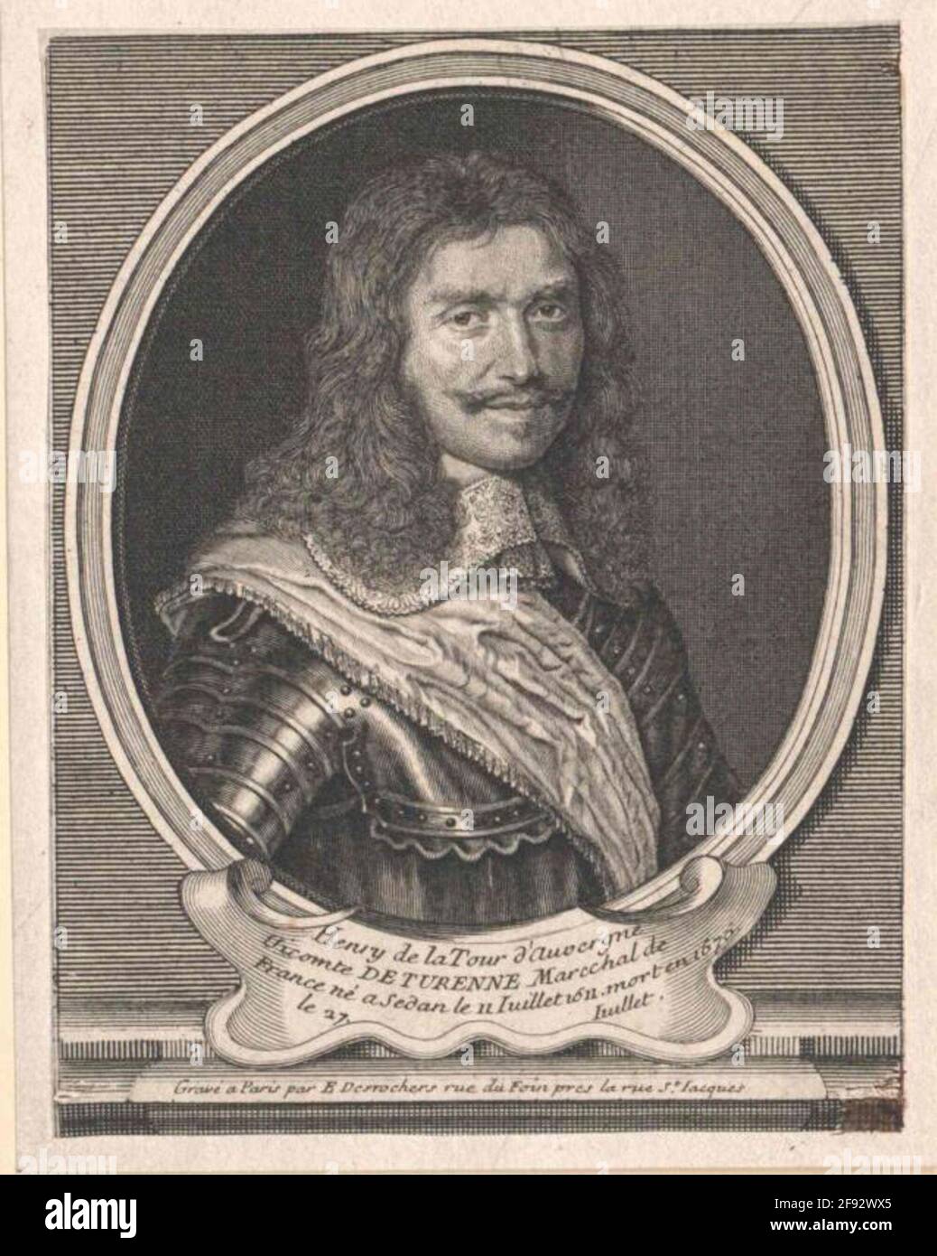 Turenne, Henri de la Tour d'Auvergne, Vicomte de Stecher: Desrochers, Etienne Stockfoto