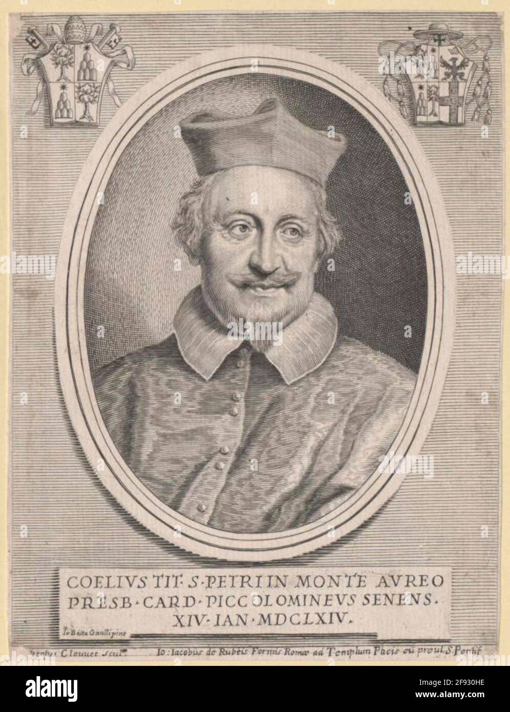 Piccolomini, Celio. Stockfoto