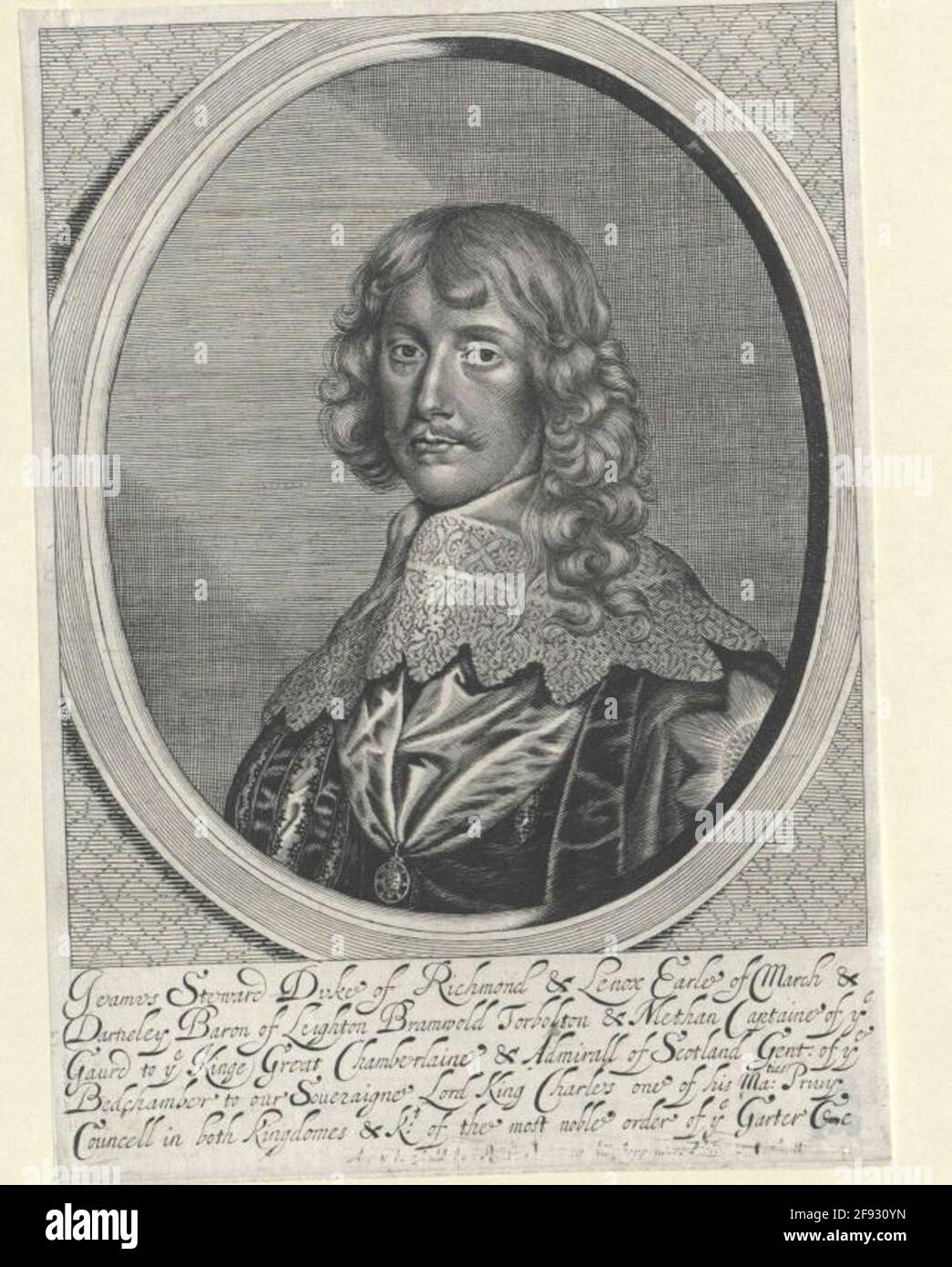 Stuart, James Duke of Lennox Duke of Richmond . Stockfoto