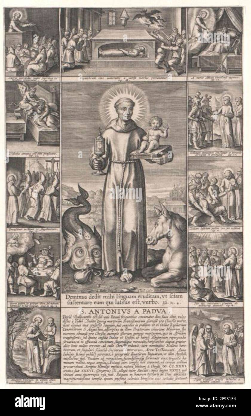 Anton von Padua, heiliger. Stockfoto