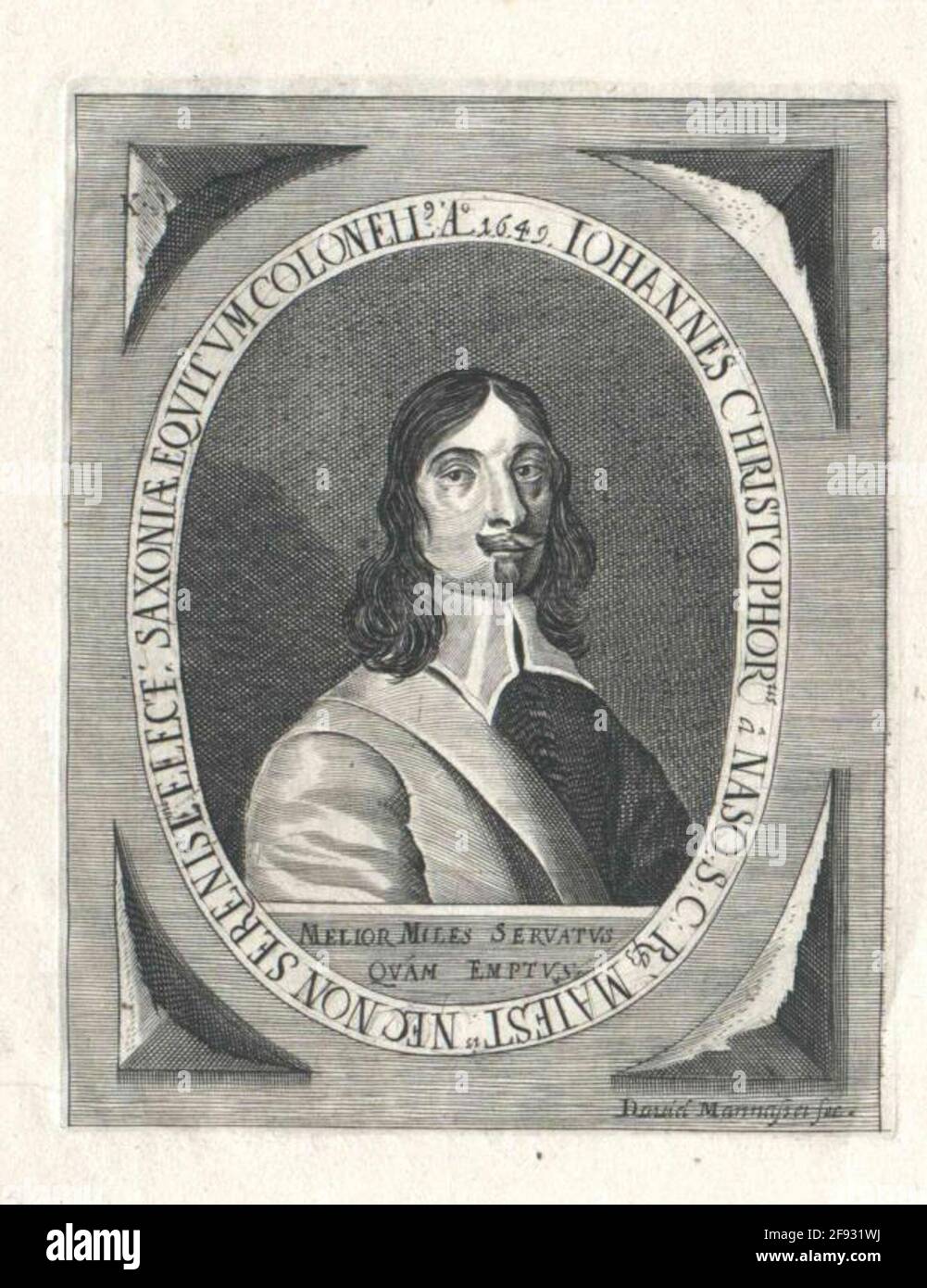 Naso, Johann Christopher von. Stockfoto