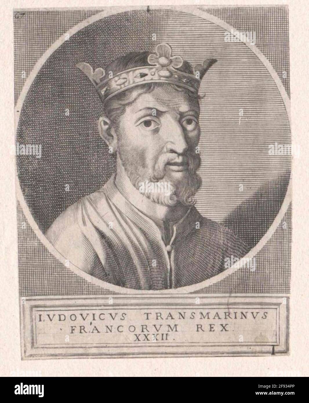 Ludwig IV., der überseeische König von Frankreich. Stockfoto