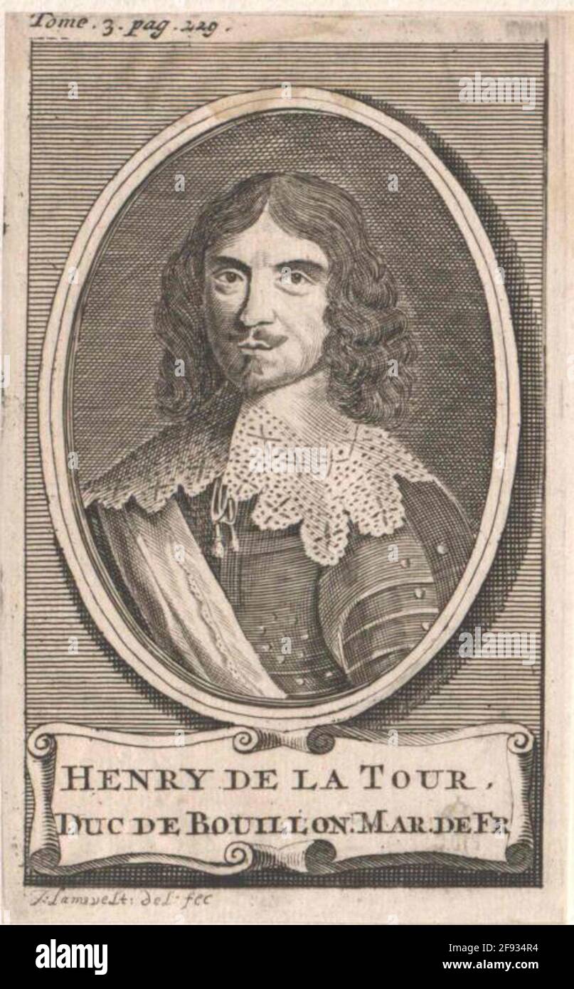 Turenne, Henri de la Tour d'Auvergne, Vicomte de Verlger: The Young, Étiennesecher: Lamsvelt, Joannesverlagsort: Amsterdam Stockfoto