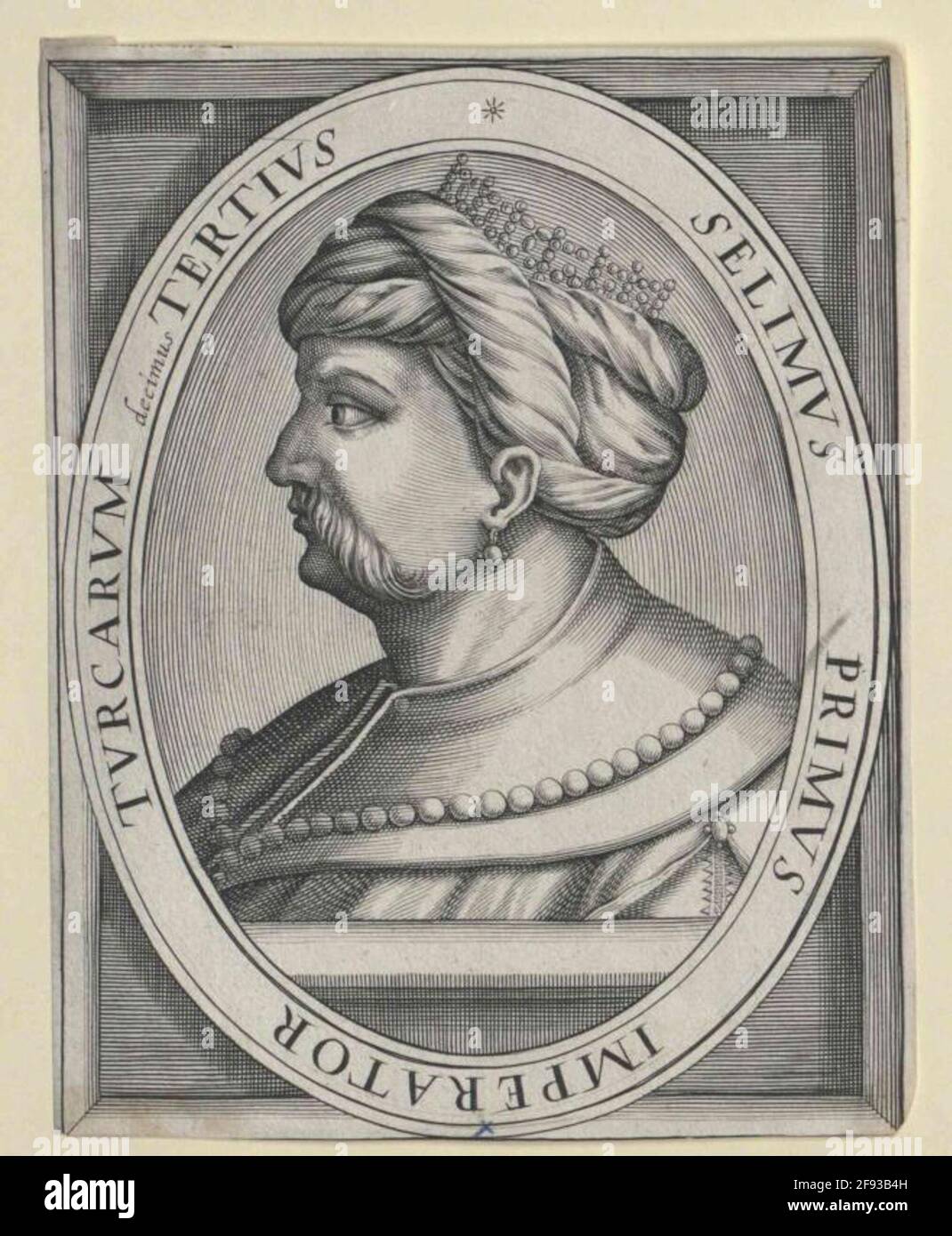 Selim I., der strenge Sultan der Türkei. Stockfoto