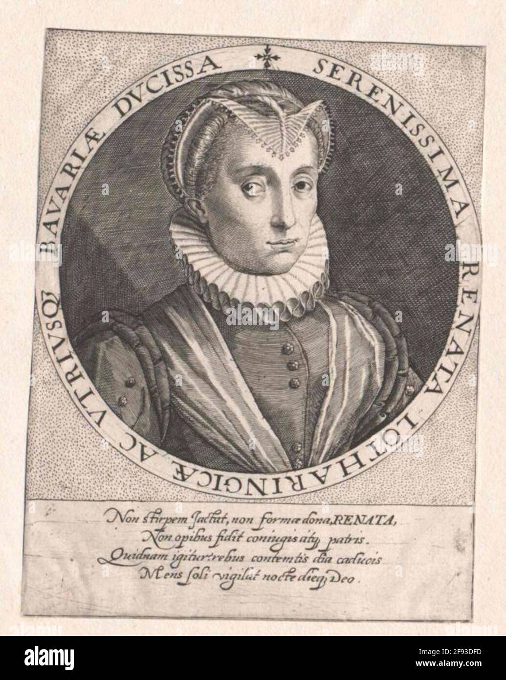 Renate, Herzogin von Lothringen. Stockfoto