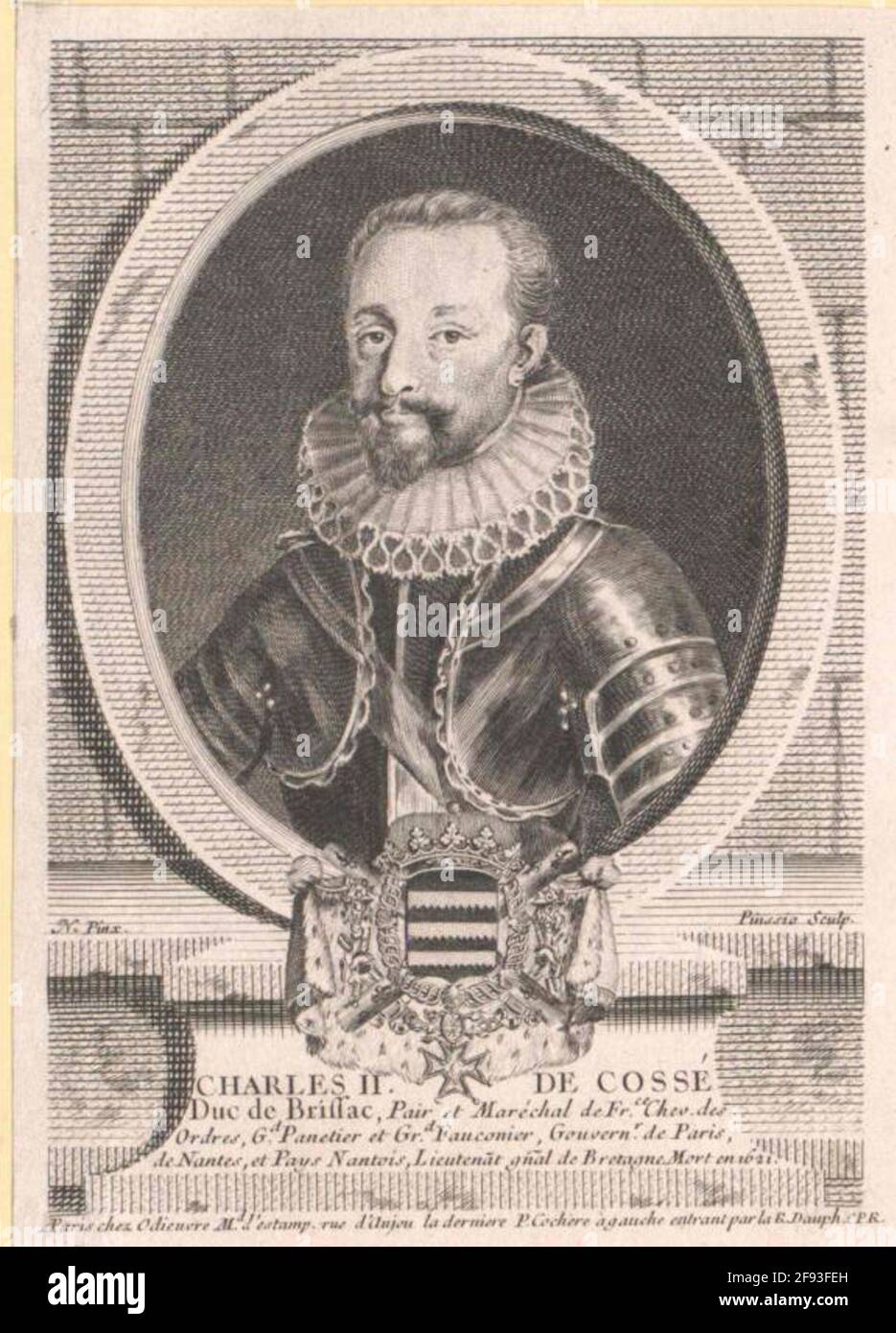 Cossé, Charles Duc de Brissac. Stockfoto