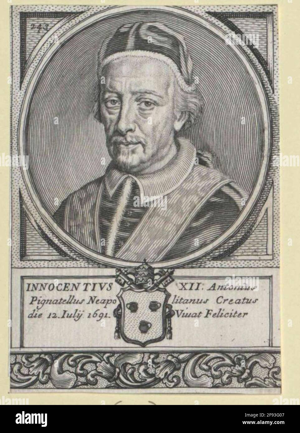 Innozenz XII., Papst. Stockfoto