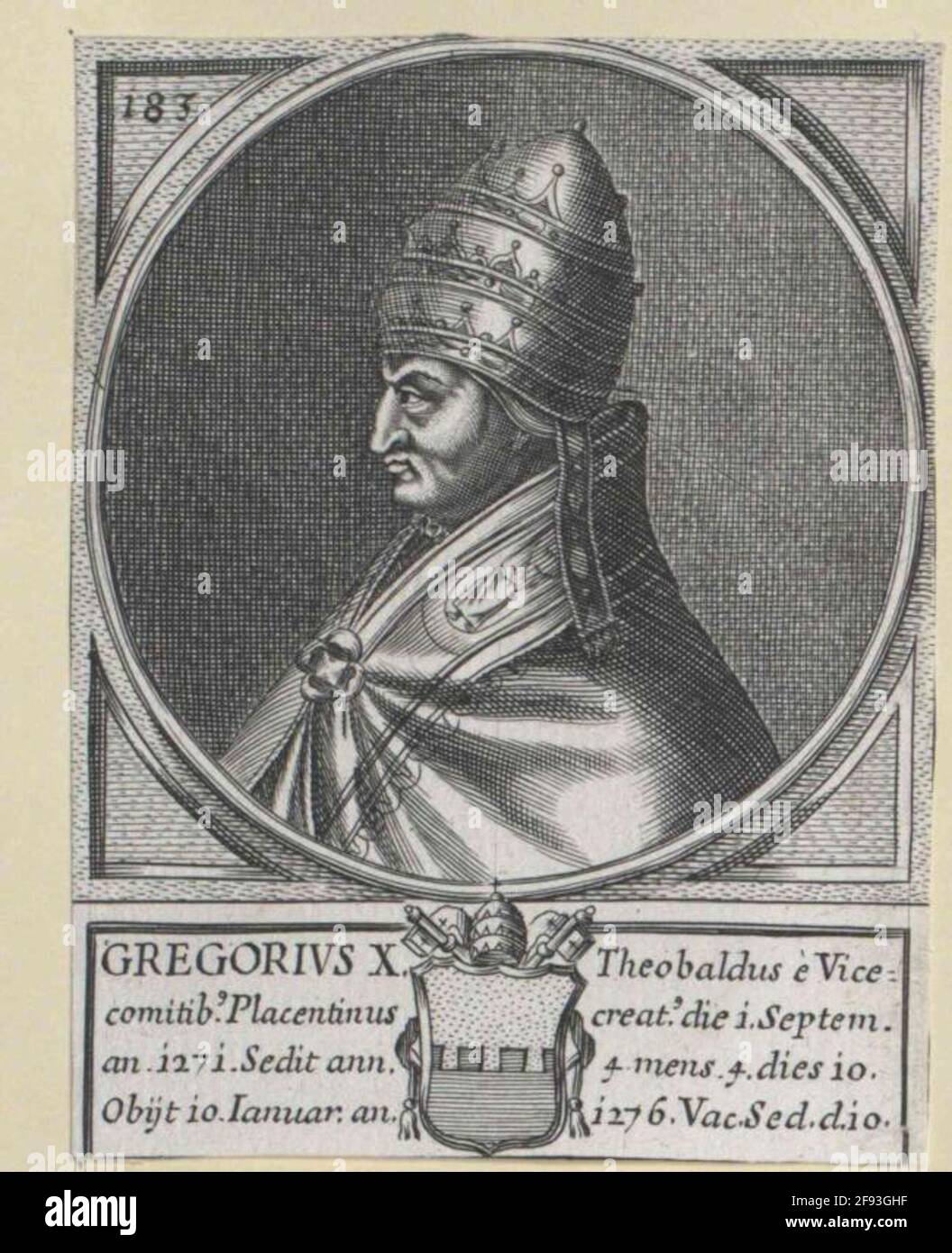 Gregor X., Heiliger Vater. Stockfoto