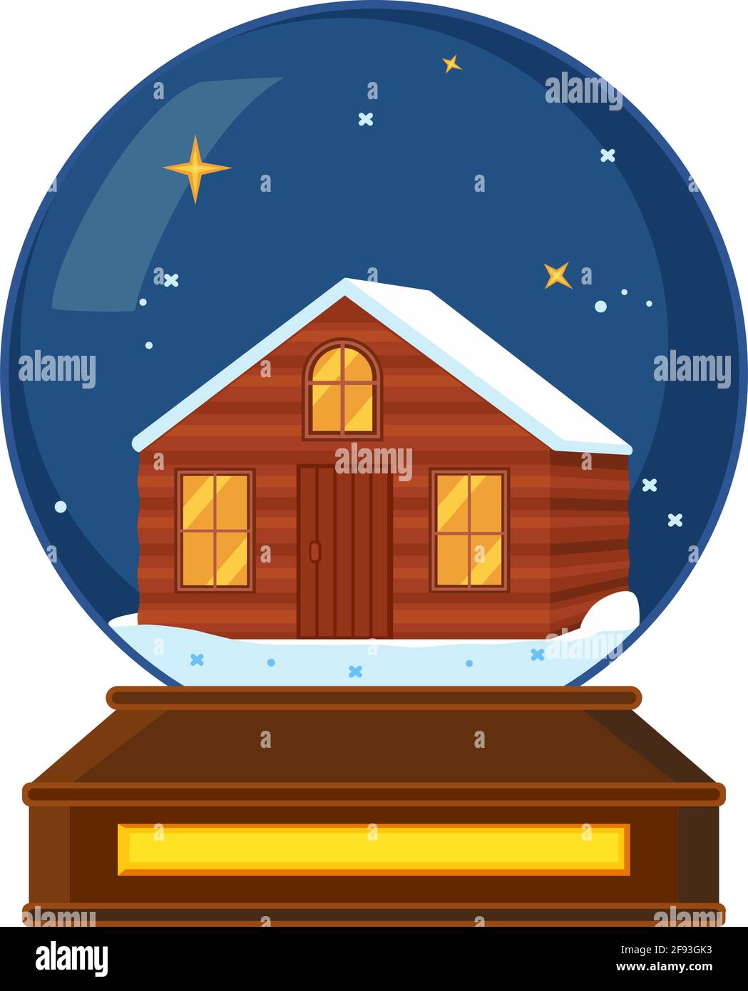 Bunte Cartoon Weihnachten Glaskugel Kleines Winterhaus Spielzeug Weihnachten Thema Vektor Illustration Fur Poster Etikett Geschenkkarte Oder Einladung Dekor Stock Vektorgrafik Alamy