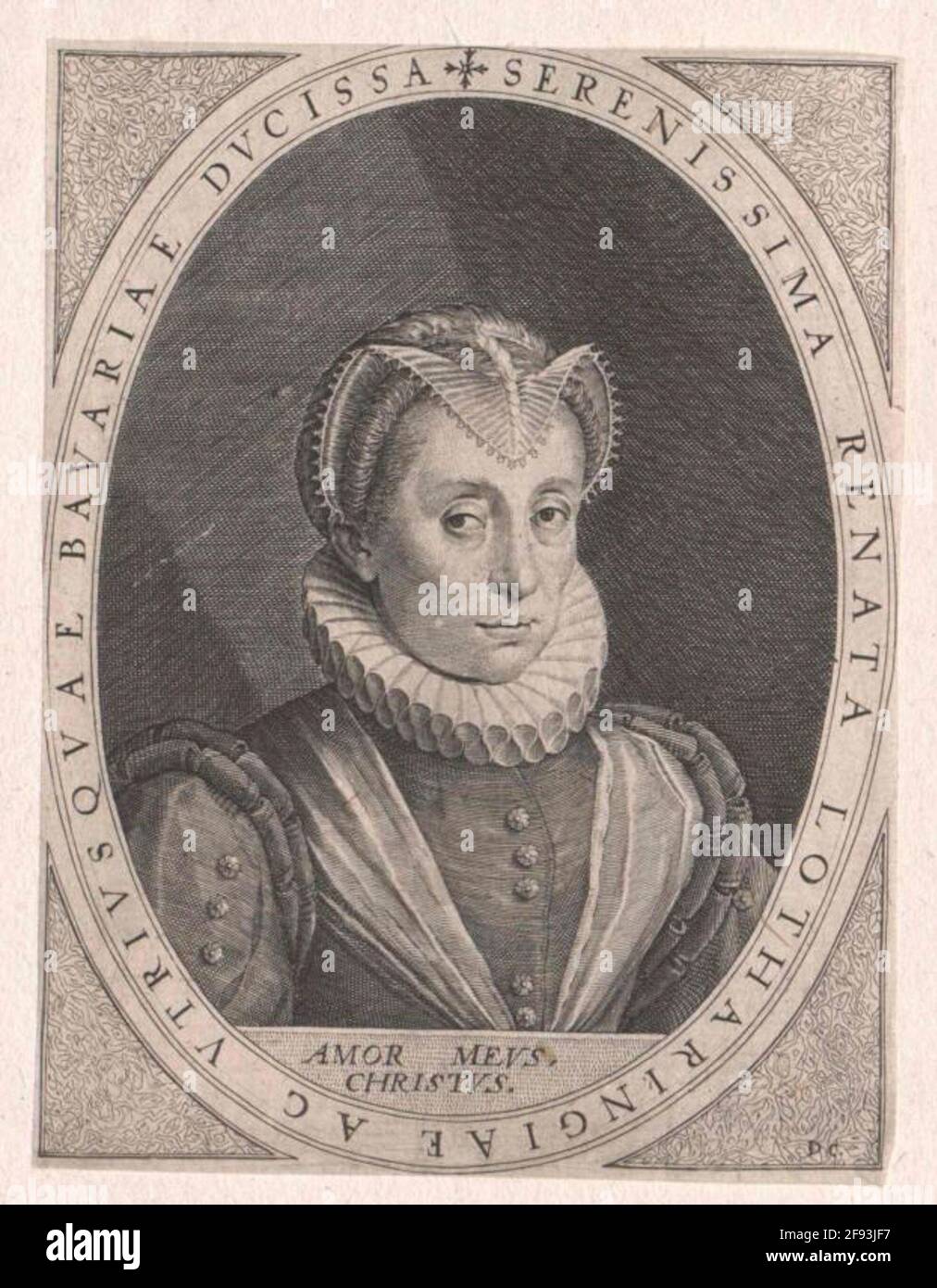 Renate, Herzogin von Lothringen. Stockfoto