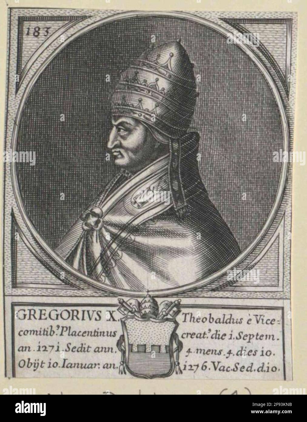 Gregor X., Heiliger Vater. Stockfoto