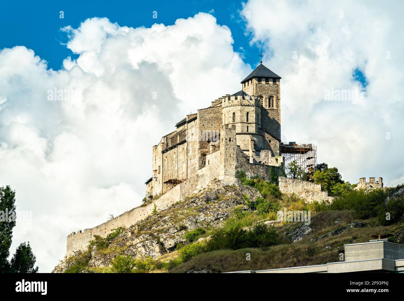 Basilika Valere in Sion, Schweiz Stockfoto