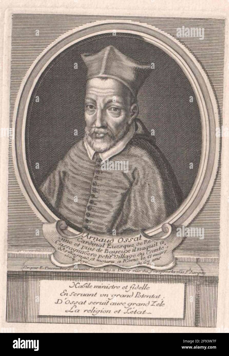Ossat, Arnaud of. Stockfoto
