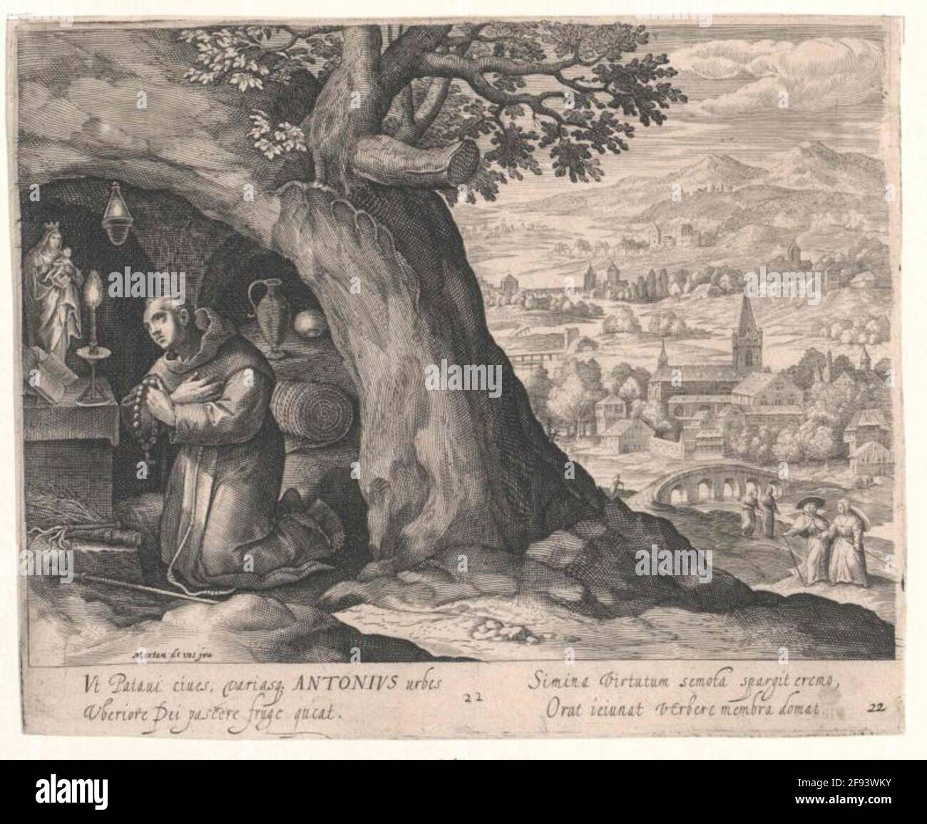 Anton von Padua, heiliger. Stockfoto