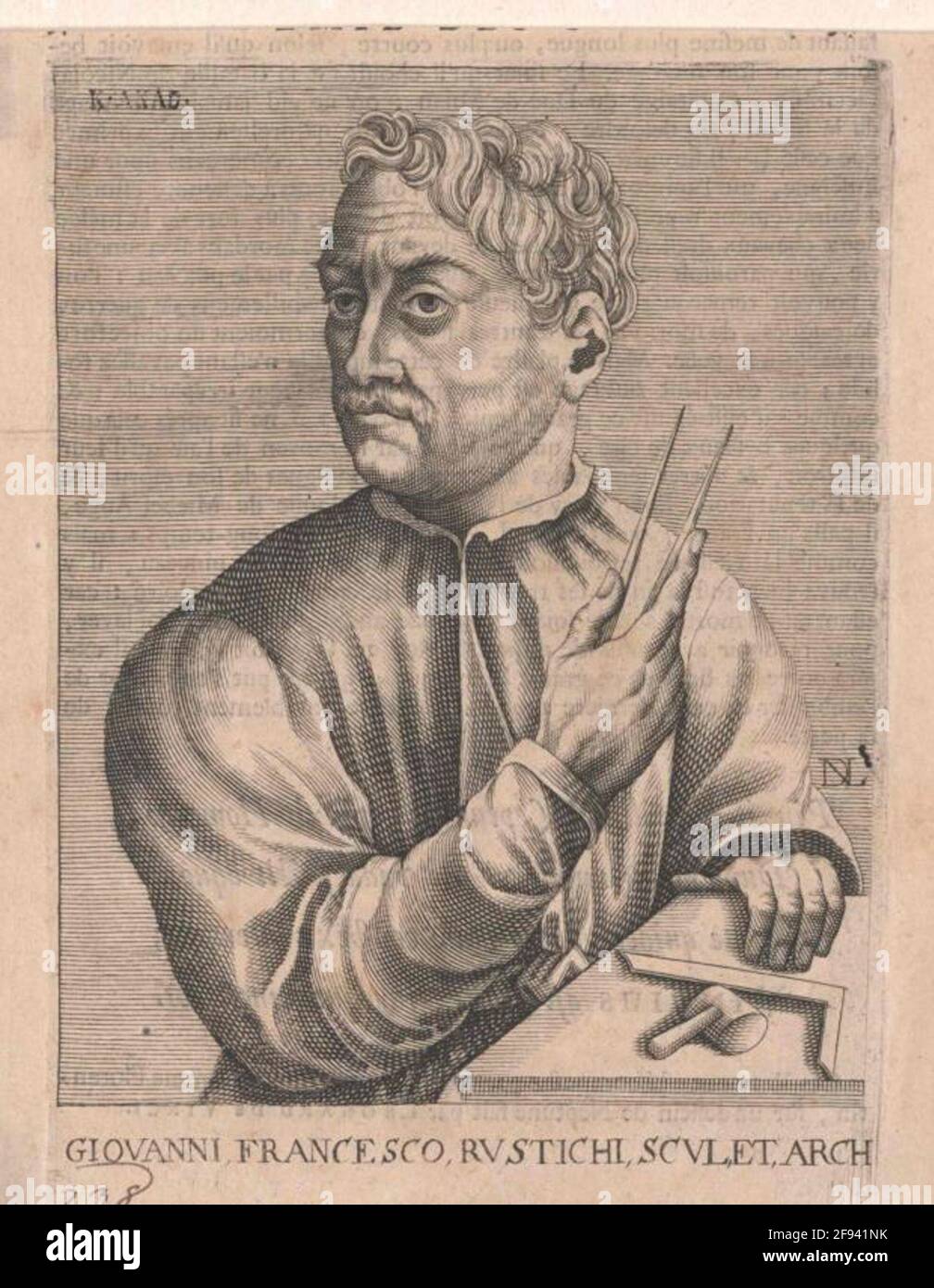 Rustici, Giovanni Francesco. Stockfoto