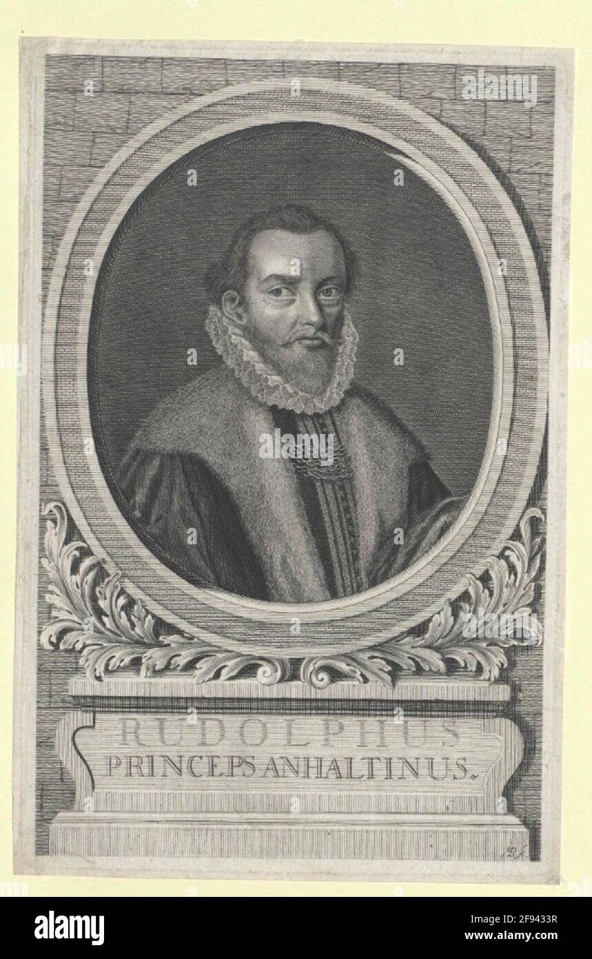 Anhalt-Zerbst, Rudolf Prinz. Stockfoto