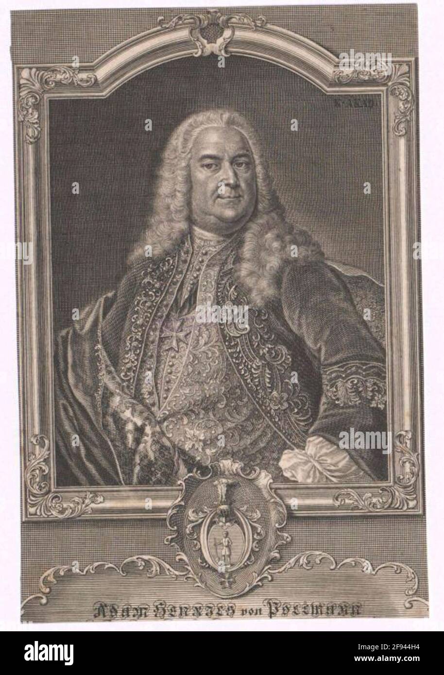 Pollmann, Adam Heinrich von. Stockfoto