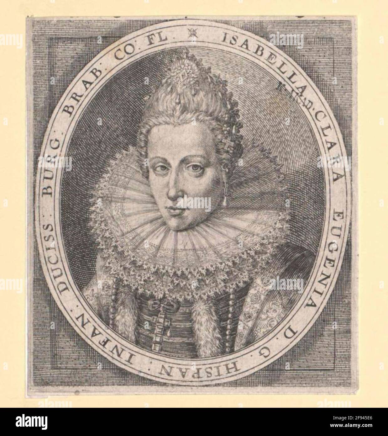 Isabella Klara Eugenia, Infantin von Spanien 1601/1700 Stockfoto