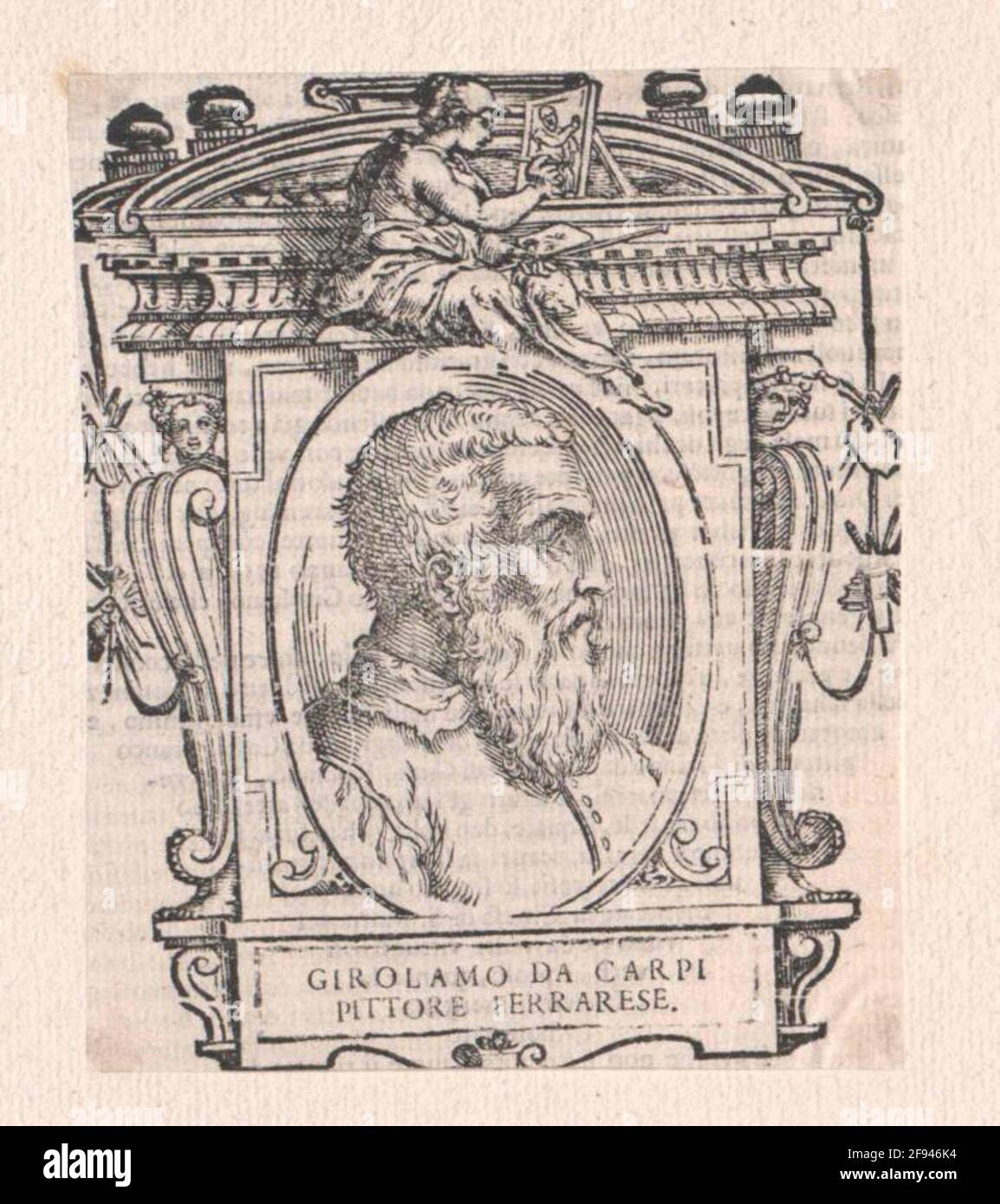 Carpi, Girolamo da. Stockfoto