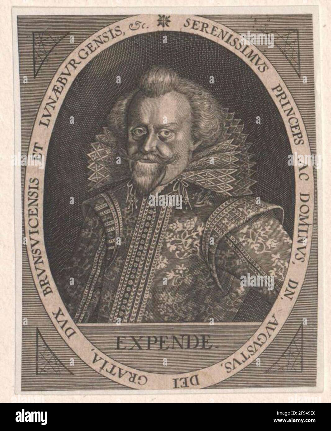 August des Jüngeren, Herzog von Braunschweig-Wolfenbüttel. Stockfoto