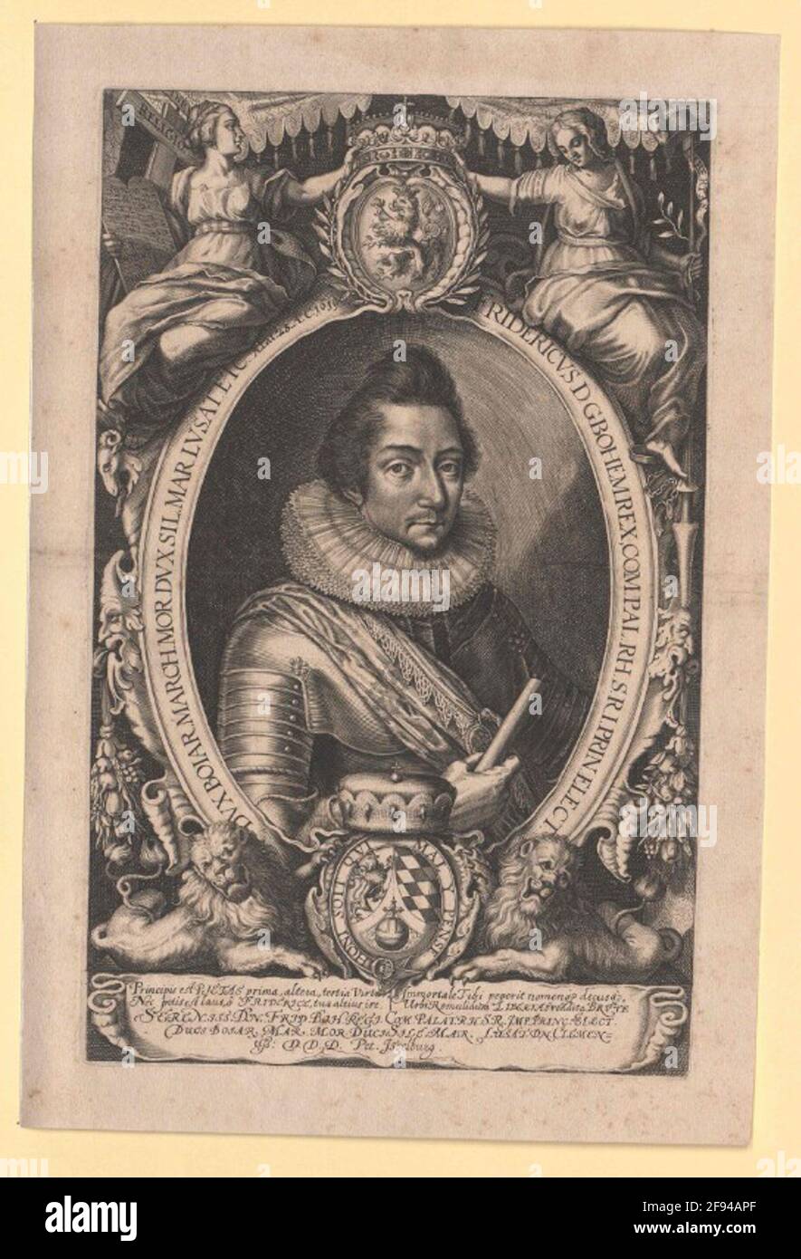 Friedrich V., Kurfürst der Pfalz Stecher: Isselburg, Peter Stockfoto