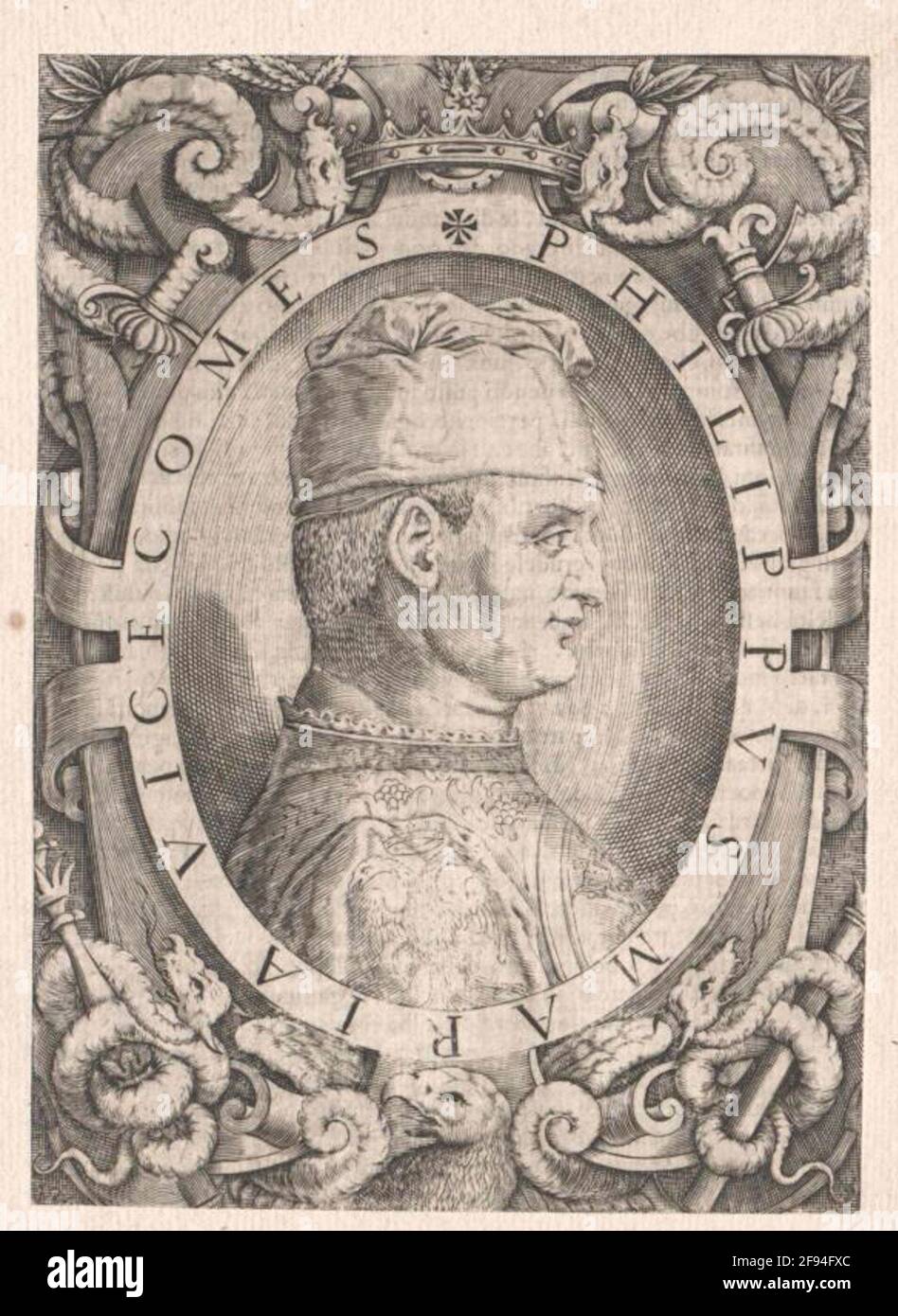 Philipp Maria Visconti, Herzog von Mailand. Stockfoto