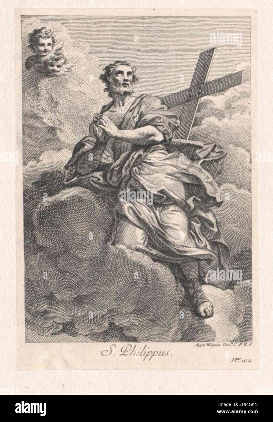 Philippus, Heiliger Apostel. Stockfoto