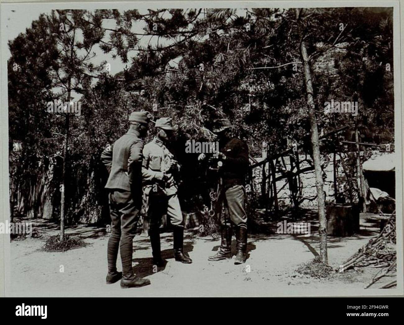 Nicht verknüpftes Foto, Soldaten. Stockfoto