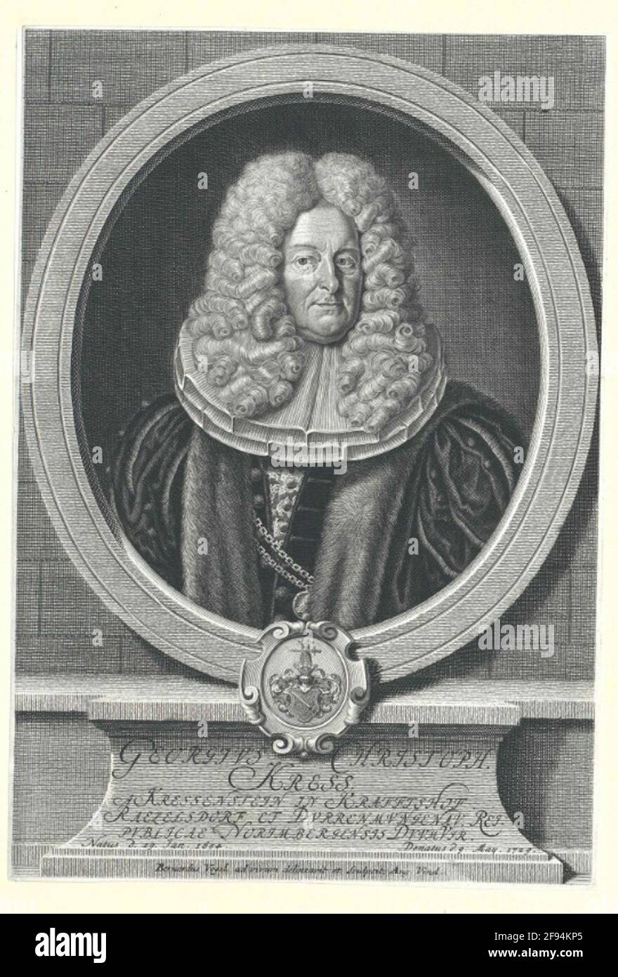 Kress-Kressenstein, Georg Christoph von. Stockfoto