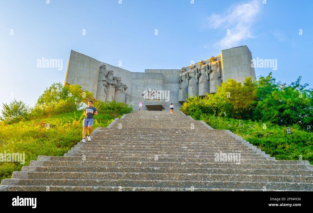 Denkmal der bulgarischen sowjetischen Freundschaft in Varna, Bulgarien Stockfoto