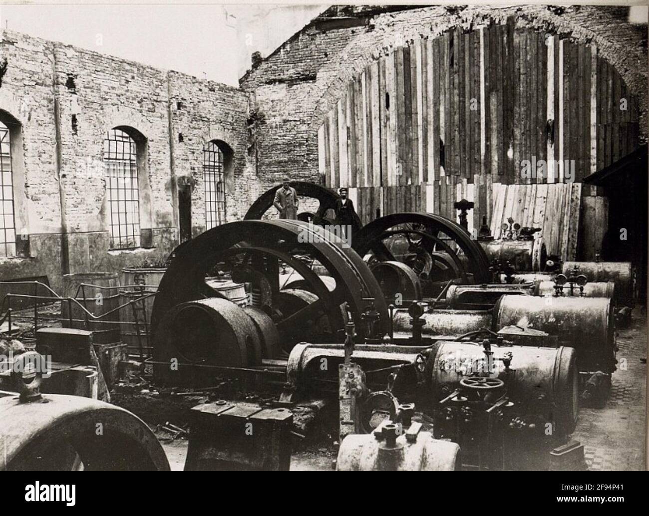 Zerstörte Das Electric Werk Czernowice. Stockfoto