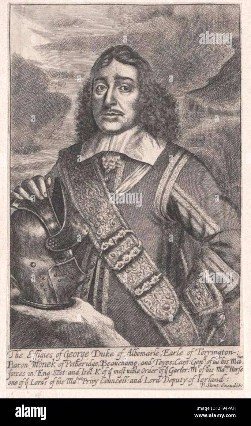 Monck, George, 1. Herzog von Albemarle . Stockfoto