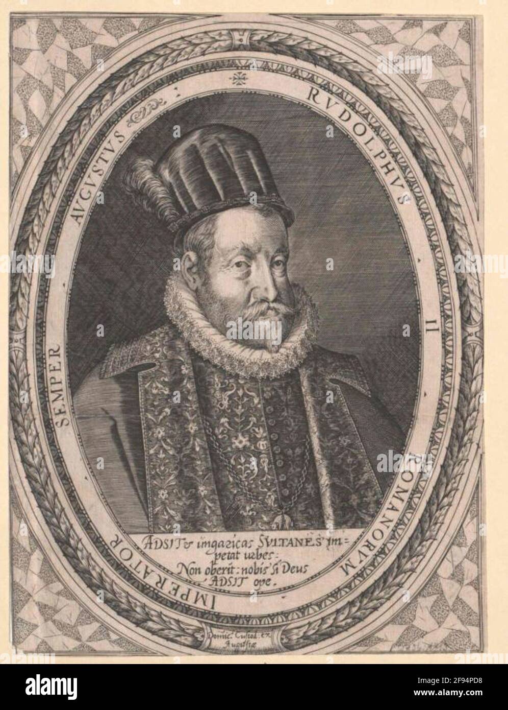 Rudolf II., Römisch-Deutscher Kaiser Verlag: Custos, Dominicus Verlagsort: Augsburg Stockfoto