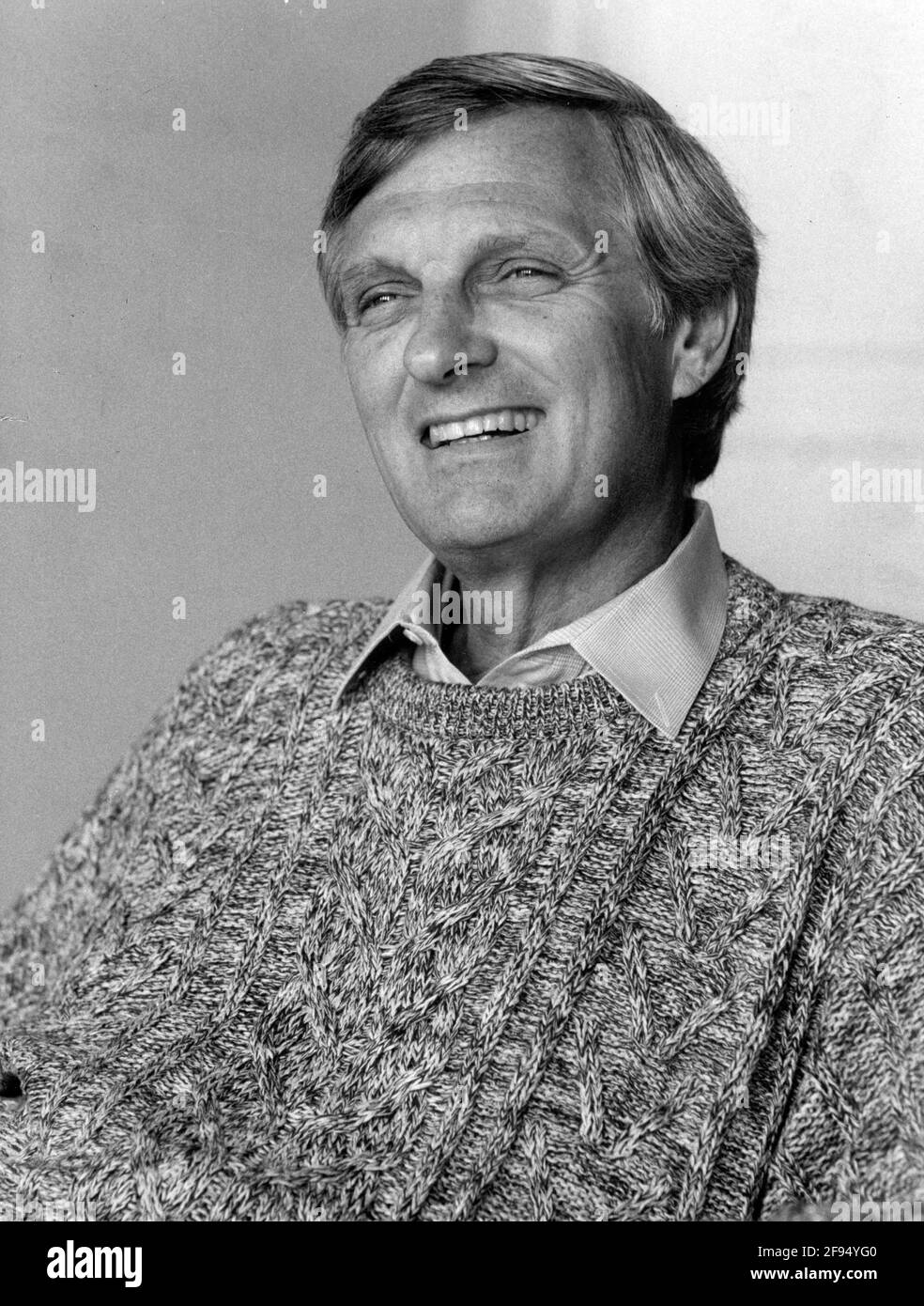 Stockholm 1988-08-26 Alan Alda in Stockholm, Schweden, 26. August 1988. Foto: Annie Anderberg / Expressen / TT / Code 192 Stockfoto