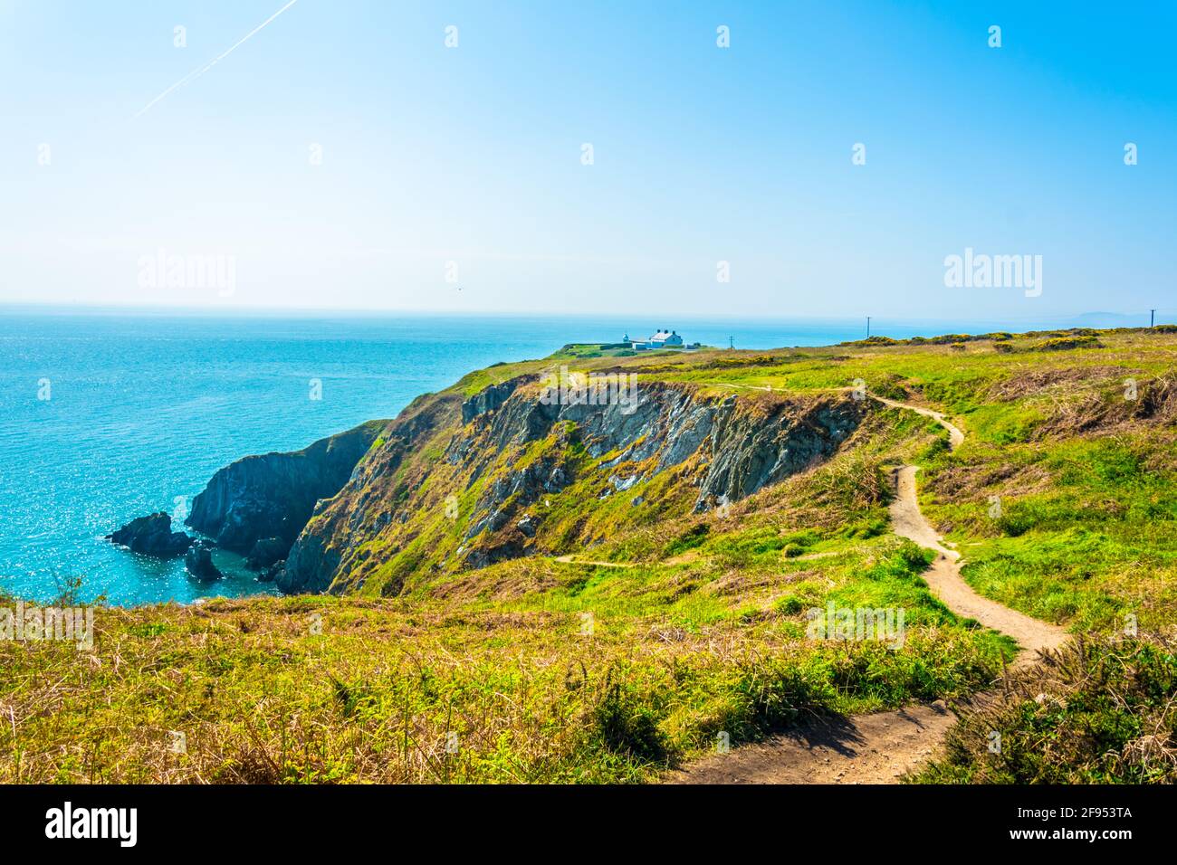 Zerklüftete Küste der Halbinsel Howth in der Nähe von Dublin, Irland Stockfoto