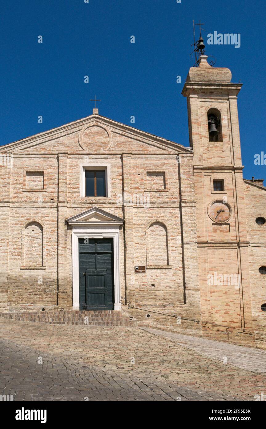 Kirche von Santa Maria di Montemorello (XVI Jahrhundert) in Recanati, Marken, Italien Stockfoto