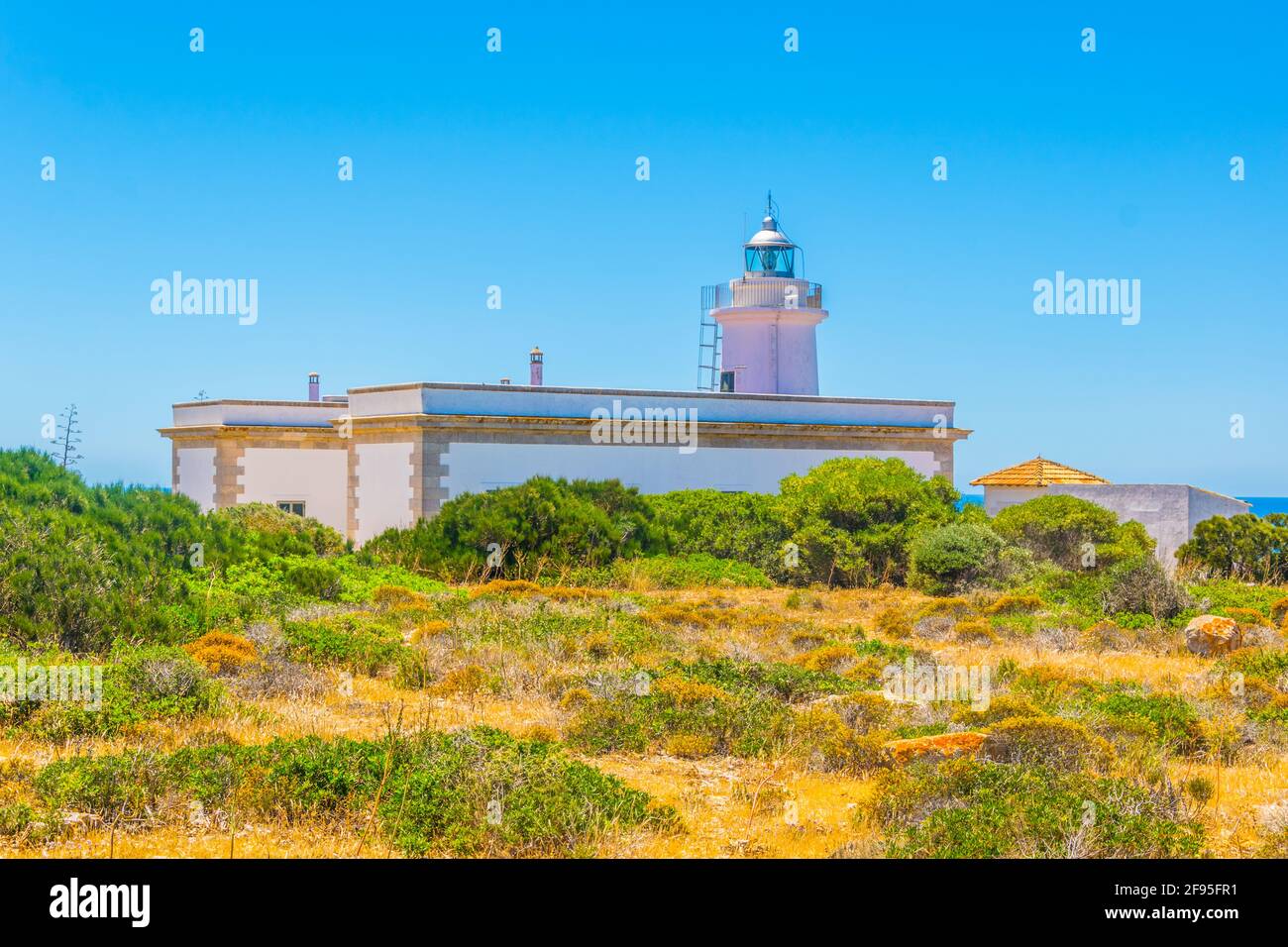 Far de Cap Blanc auf Mallorca, Spanien Stockfoto