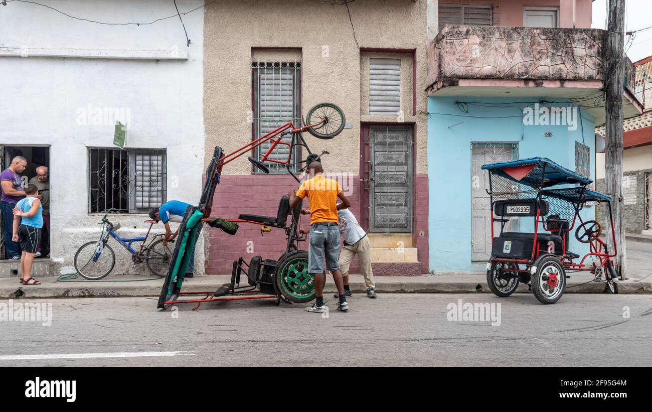 Alltag in Santa Clara, Villa Clara, Kuba, Jahr 2016 Stockfoto